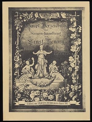 1893 Haupt-Verzeichnis von Ernst Benary Samen-Handlung in Erfurt (Nachdruck zum 150jährigen Jubil...