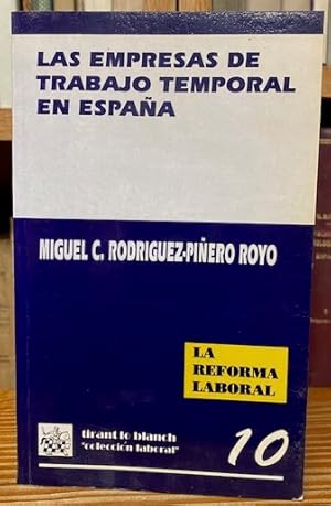 Seller image for LAS EMPRESAS DE TRABAJO TEMPORAL EN ESPAA for sale by Fbula Libros (Librera Jimnez-Bravo)