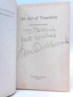 Immagine del venditore per An Act of Treachery venduto da World of Rare Books