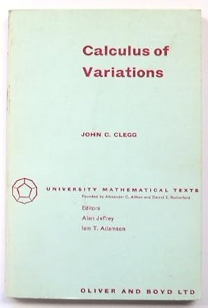 Bild des Verkufers fr Calculus of Variations: University Mathematical Texts zum Verkauf von PsychoBabel & Skoob Books
