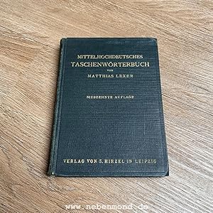 Bild des Verkufers fr Mittelhochdeutsches Taschenwrterbuch. zum Verkauf von nebenmond