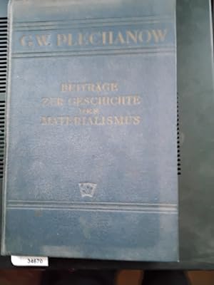 Image du vendeur pour Beitrge zur Geschichte des Materialismus Holbach Helvetius Marx mis en vente par Windau Antiquariat