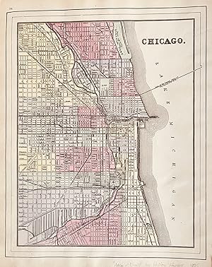 Chicago St Louis with a double page mat of Illinois on the verso. County & Township Map of the St...