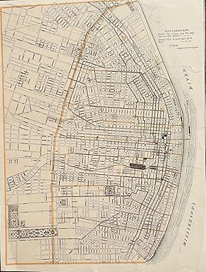 Explanations: Street Car Lines untitle map of St Louis