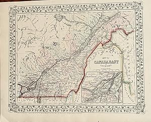 Map of Canada East and Counties