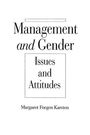 Bild des Verkufers fr Management and Gender: Issues and Attitudes zum Verkauf von WeBuyBooks