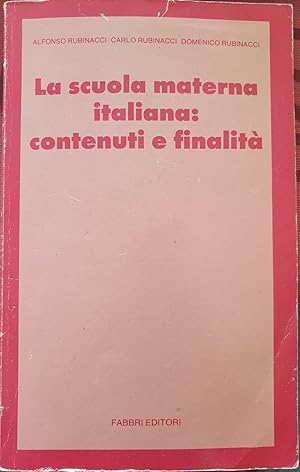 LA SCUOLA MATERNA ITALIANA: CONTENUTI E FINALITA.