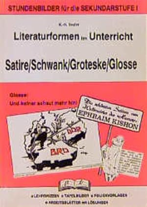 Bild des Verkufers fr Literaturformen im Unterricht, Satire, Schwank, Groteske, Glosse zum Verkauf von Studibuch