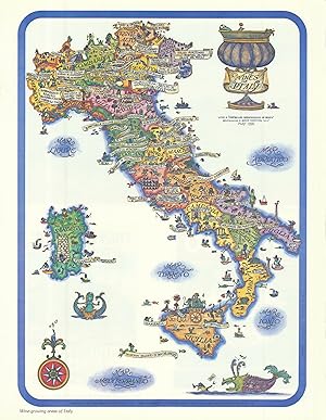 Imagen del vendedor de Wines of Italy with a "Controlled Denomination of Origin" - Denominazione di origine controllata "D.O.C." May 1970 a la venta por Antiqua Print Gallery