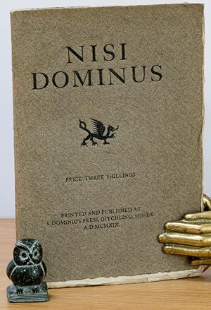 Imagen del vendedor de Nisi Dominus. Nisi Dominus aedificaverit domum, in vanum laboraverunt qui aedificant eam. a la venta por West Coast Rare Books