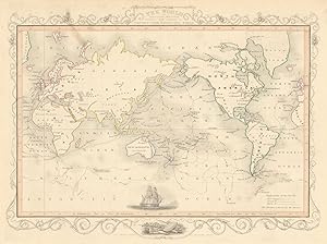 The World on Mercator's Projection shewing the voyages of Captain Cook around the World