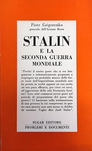 STALIN E LA SECONDA GUERRA MONDIALE