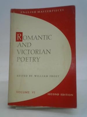 Bild des Verkufers fr Romantic and Victorian Poetry zum Verkauf von World of Rare Books