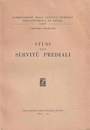 Studi sulle servitù prediali