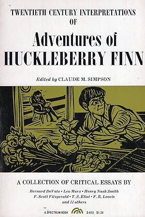 Seller image for Adventures Of Huckleberry Finn A Collection Of Critical Essays -- S-812 for sale by A Cappella Books, Inc.