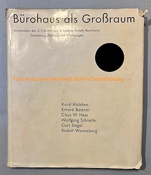 Bild des Verkufers fr Brohaus als Grossraum. Broneubau des C. F. Boehringer & Soehne GmbH, Mannheim. Zielsetzung, Planung und Erfahrungen zum Verkauf von Antiquariat Bernhard