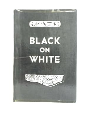 Imagen del vendedor de Black on White a la venta por World of Rare Books
