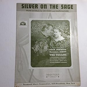 Seller image for Silver on the Sage. Canadian Edition (On cover : Joan Bennett and Randolph Scott) (Sheet Music) for sale by 2Wakefield
