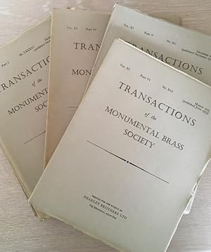 Transactions of the Monumental Brass Society, Volume XI Part III, 1971