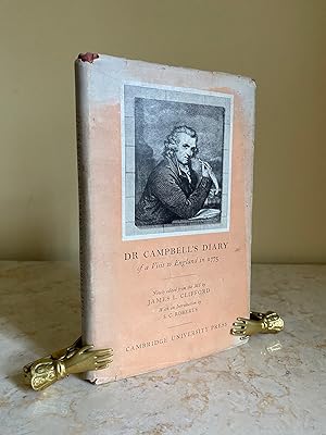 Imagen del vendedor de Dr. Campbell's Diary of a Visit to England in 1775 a la venta por Little Stour Books PBFA Member