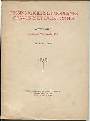 Catalogue d'une très belle collection de dessins anciens et modernes pour la plupart des écoles f...