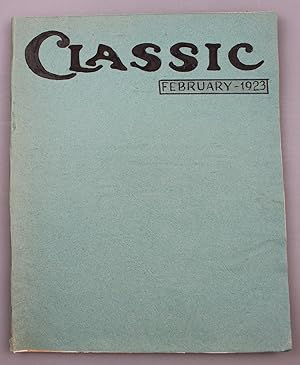 Imagen del vendedor de Classic, Vol. X, No. 6 (February 1923) a la venta por Antikvariat Valentinska
