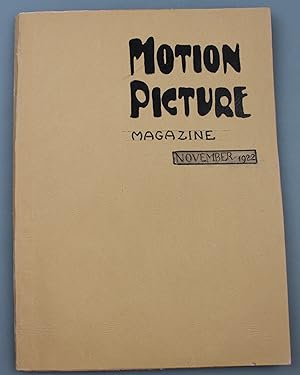 Bild des Verk�ufers f�r Motion Picture Magazine. November 1922 zum Verkauf von Antikvariat Valentinska