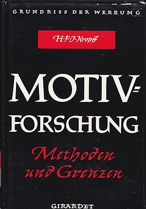 Motiv-Forschung : Methoden u. Grenzen