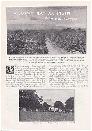 Seller image for A Javan Rattan Fight : Gladitorial Combat in Java. An uncommon original article from the Wide World Magazine, 1914. for sale by Cosmo Books