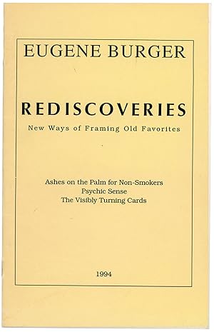 Image du vendeur pour Rediscoveries mis en vente par Quicker than the Eye