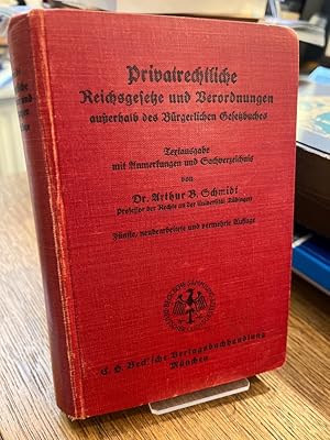 Sammlung von Reichsgesetzen und Verordnungen privatrechtlichen Inhalts.