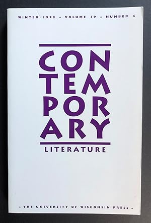 Contemporary Literature, Volume 39, Number 4 (Winter 1998) - includes an essay on William Burroug...