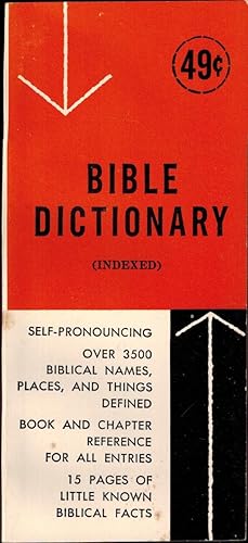 Seller image for Bible Dictionary (Indexed) - Pocket Size for sale by UHR Books