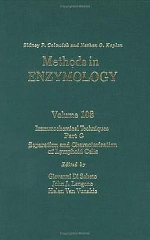 Image du vendeur pour Immunochemical Techniques, Part G: Separation and Characterization of Lymphoid Cells : Volume 108 mis en vente par AHA-BUCH GmbH