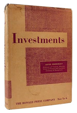 Seller image for INVESTMENTS for sale by Rare Book Cellar