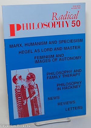 Bild des Verkufers fr Radical Philosophy: no. 50 (Autumn 1988) zum Verkauf von Bolerium Books Inc.