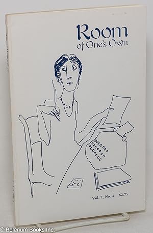 Bild des Verkufers fr Room of One's Own: a feminist journal of literature and criticism; vol. 7, #3 zum Verkauf von Bolerium Books Inc.