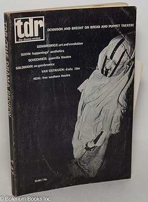 Image du vendeur pour TDR: The Drama Review [previously known as The Tulane Drama Review] vol. 14, #3 (T47) Spring 1970; Dennison & Brecht on Bread & Puppet Theatre mis en vente par Bolerium Books Inc.