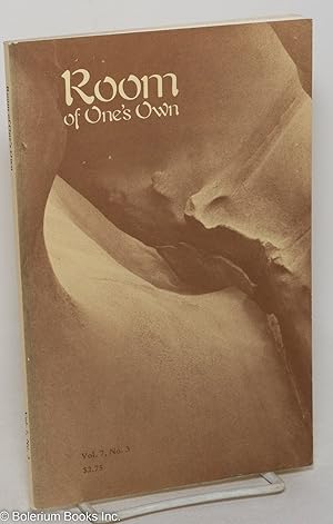 Seller image for Room of One's Own: a feminist journal of literature and criticism; vol. 7, #3 for sale by Bolerium Books Inc.