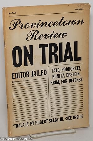 Image du vendeur pour Provincetown Review: no. 5: On Trial & Tralala mis en vente par Bolerium Books Inc.