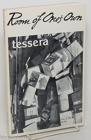 Imagen del vendedor de Room of One's Own: a feminist journal of literature and criticism; vol. 8, #4: TESSERA a la venta por Bolerium Books Inc.