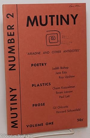 Mutiny: vol. 1, #2, Spring, 1957: "Ariadne & other Antidotes"