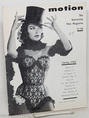 Imagen del vendedor de Motion: the university film magazine; #3, Spring 1962: Anouk Aime as 'Lola' a la venta por Bolerium Books Inc.