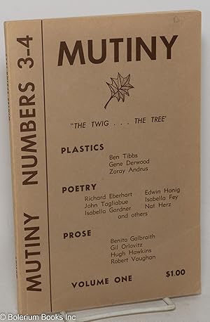 Seller image for Mutiny: vol. 1, #3/4, Winterspring, 1958: "The Twig . . the Tree" for sale by Bolerium Books Inc.