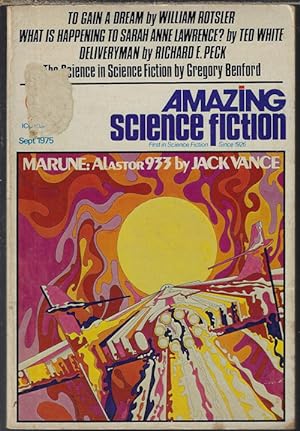 Seller image for AMAZING Science Fiction: September, Sept. 1975 ("Marune: Alastor 933") for sale by Books from the Crypt