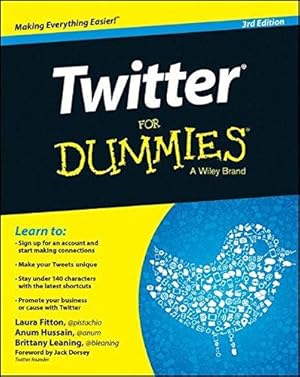 Imagen del vendedor de Twitter For Dummies a la venta por WeBuyBooks