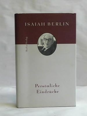 Image du vendeur pour Isaiah Berlin. Persnliche Eindrcke mis en vente par Celler Versandantiquariat
