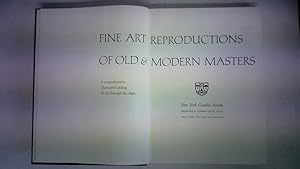 Seller image for Fine Art Reproductions of Old & Modern Masters. A comprehensive illustrated Catalog of Art through the Ages for sale by Celler Versandantiquariat