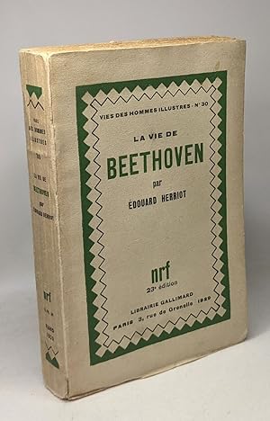Imagen del vendedor de La vie de Beethoven / Vie des hommes illustres n30 a la venta por crealivres