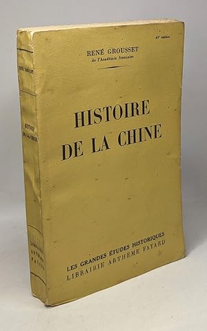 Seller image for Histoire de la Chine for sale by crealivres